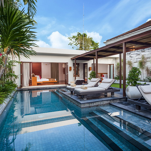 Villa Illam - Pool and master bedroom